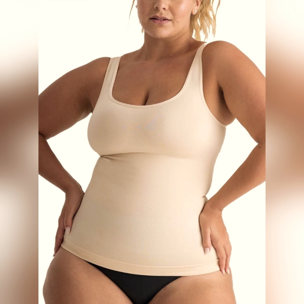 SHAPERMINT EMPETUA EVERYDAY TANK CAMI - LARGE / NUDE COLOR